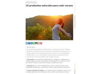  10 productos naturales para este verano