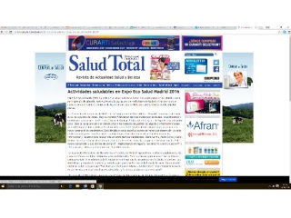 Actividades saludables en Expo Eco Salud Madrid 2016