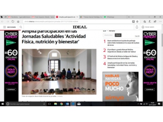 Amplia participación en las Jornadas Saludables ‘Actividad Física, nutrición y bienestar