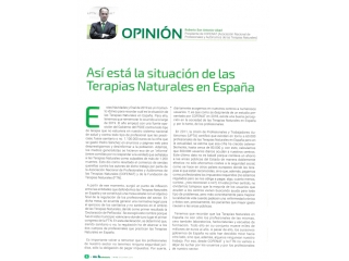 Así está la situación de las Terapias Naturales en España