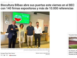 Biocultura Bilbao abre sus puertas este viernes en el BEC con 140 firmas expositoras y más de 10.000 referencias