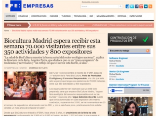 Biocultura Madrid espera recibir esta semana 70.000 visitantes entre sus 350 actividades y 800 expositores