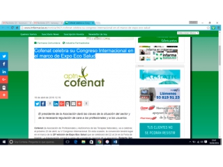 Celebra su Congreso Internacional en el marco de Expo Eco Salud.