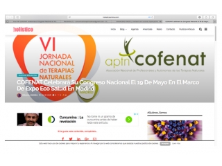 COFENAT Celebrará Su Congreso Nacional El 19 De Mayo En El Marco De Expo Eco Salud En Madrid.