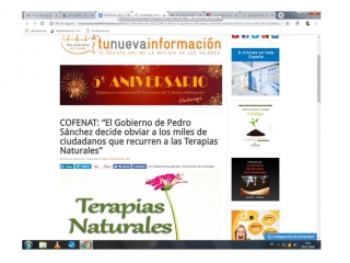 COFENAT: “El Gobierno de Pedro Sánchez decide obviar a los miles de ciudadanos que recurren a las Terapias Naturales