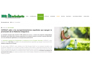 COFENAT pide a los europarlamentarios españoles que apoyen la promoción de la Medicina Integrativa