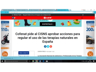 Cofenat pide al CISNS aprobar acciones para regular el uso de las terapias naturales en España