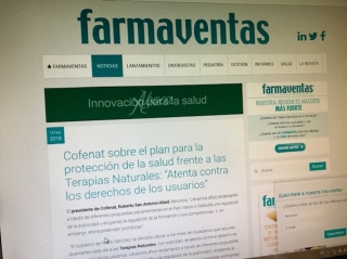 Cofenat sobre el plan para la protección de la salud frente a las Terapias Naturales: “Atenta contra los derechos de los usuarios