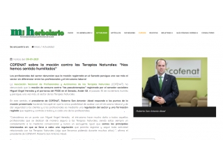 COFENAT sobre la moción contra las Terapias Naturales: “Nos hemos sentido humillados”