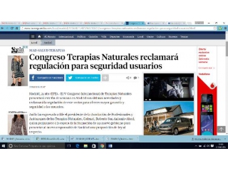 Congreso Terapias Naturales reclamará regulación para seguridad usuarios.