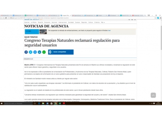 Congreso Terapias Naturales reclamará regulación para seguridad usuarios.