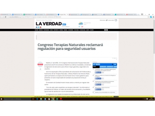 Congreso Terapias Naturales reclamará regulación para seguridad usuarios.