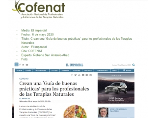 Crean una ‘Guía de buenas prácticas’ para los profesionales de las Terapias Naturales