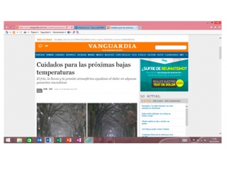 Cuidados para las próximas bajas temperaturas