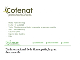 Día Internacional de la Homeopatía, la gran desconocida
