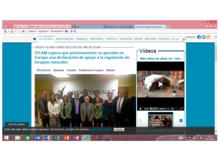 EFCAM espera que próximamente se apruebe en Europa una declaración de apoyo a la regulación de las terapias naturales