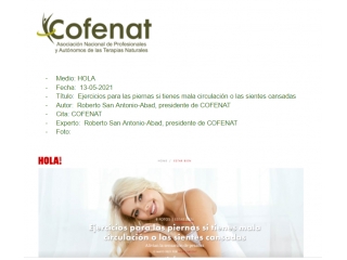 Ejercicios para las piernas si tienes mala circulación o las sientes cansadas