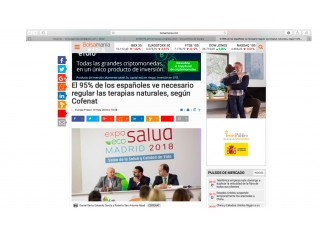 El 95% de los españoles ve necesario regular las Terapias Naturales, según COFENAT 