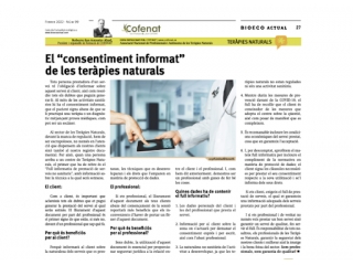 El “consentiment informat” de les teràpies naturals