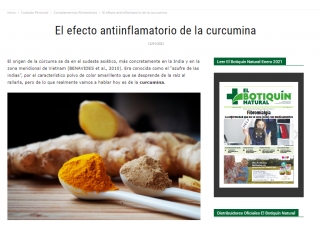 El efecto antiinflamatorio de la curcumina