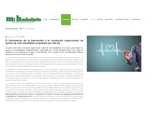 El Parlamento da la bienvenida a la 'revolución copernicana' de estilos de vida saludables propuesta por SALUS