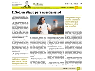 El Sol, un aliado para nuestra salud