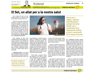 El Sol, un aliat per a la nostra salut