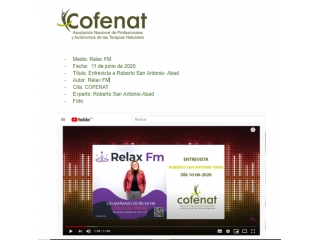 Entrevista a Roberto San Antonio-Abad en radio Relax FM