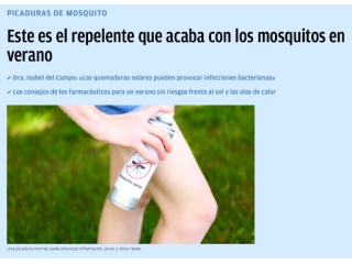 Este es el repelente que acaba con los mosquitos en verano