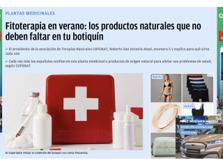 Fitoterapia en verano: los productos naturales que no deben faltar en tu botiquín