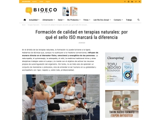 Formación de calidad en terapias naturales: por qué el sello ISO marcará la diferencia