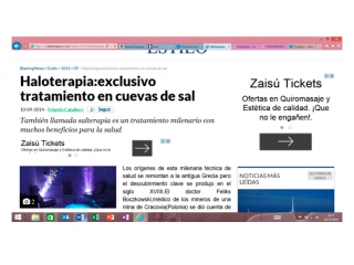 Haloterapia: exclusivo tratamiento en cuevas de sal.