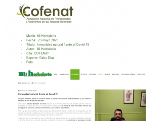 Inmunidad natural frente al Covid-19