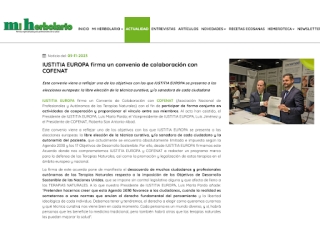 IUSTITIA EUROPA firma un convenio de colaboración con COFENAT