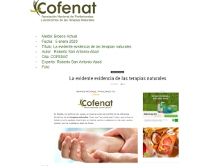 La evidente evidencia de las terapias naturales