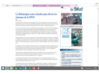 La Haloterapia como remedio para aliviar los síntomas de la EPOC