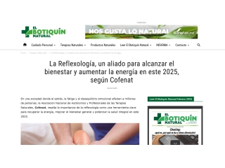 La Reflexología, un aliado para alcanzar el bienestar y aumentar la energía en este 2025, según Cofenat