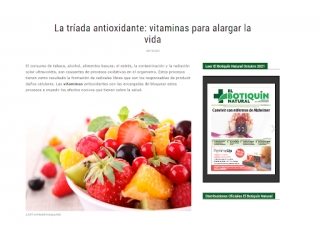 La tríada antioxidante: vitaminas para alargar la vida