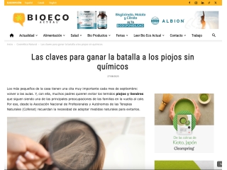 Las claves para ganar la batalla a los piojos sin químicos