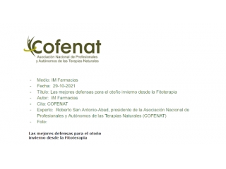 Las mejores defensas para el otoño invierno desde la Fitoterapia