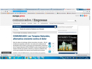 Las Terapias Naturales, alternativa creciente contra el dolor