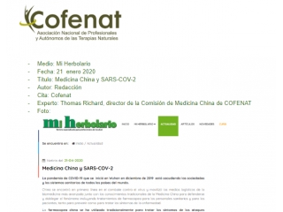 Medicina China y SARS-COV-2