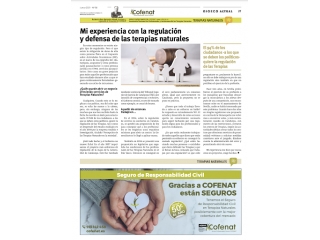  Mi experiencia con la regulación y experiencia de las Terapias Naturales