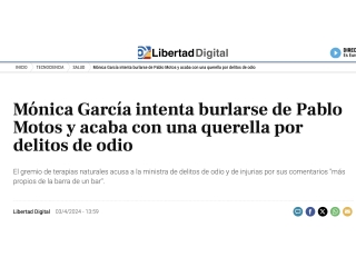 Mónica García intenta burlarse de Pablo Motos y acaba con una querella por delitos de odio
