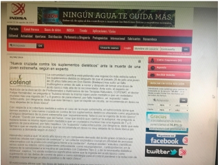 Nueva cruzada contra los suplementos dietéticos” ante la muerte de una joven extremeña, según un experto