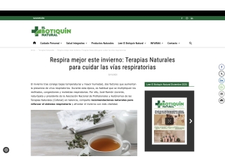 Respira mejor este invierno: Terapias Naturales para cuidar las vías respiratorias