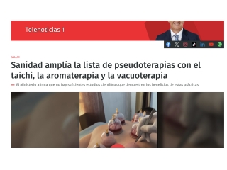 Sanidad amplía la lista de pseudoterapias con el taichi, la aromaterapia y la vacuoterapia