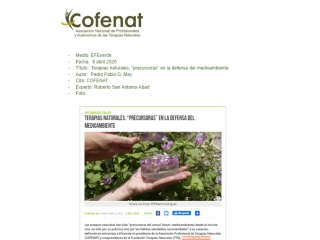 Terapias naturales, “precursoras” en la defensa del medioambiente