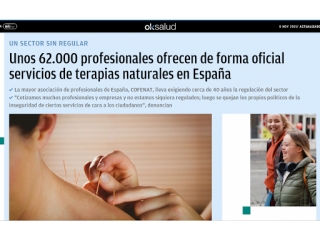 Unos 62.000 profesionales ofrecen servicios de terapias naturales en España