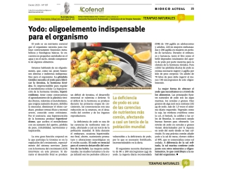 Yodo: oligoelemento indispensable para el organismo